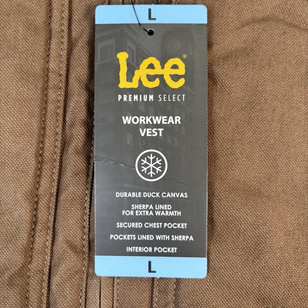 Lee Premium Select Vest Men's L "Sherpa Lined" Ranch Cowboy Outdoors Chore Farm - Picture 4 of 8